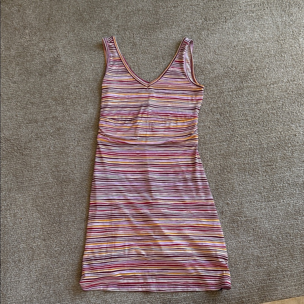 Title Nine Multicolor Athletic Striped Mini Dress